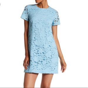 CeCe Short sleeved Lace Shift Dress